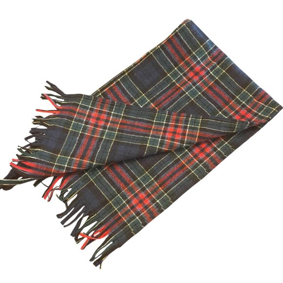 VTG Pendleton 100% Wool Tartan Plaid Scarf Heritage Classic Preppy Holiday - Picture 10 of 13